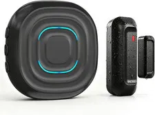 Door Chime, 2-In-1 Door Alarm with One-Time Chime or Continuous Alert Mode, Door