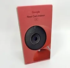 Google Nest Cam Indoor 2K Wired (3rd Gen) Security Camera, Red *NEW*