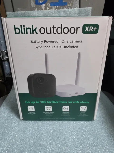 Blink Outdoor XR+ Extended Range Wireless Outdoor 4 Camera 2026 Model. 