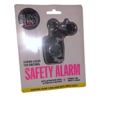 BLING STING Safety Alarm - Super Loud 125 Decibel - Black Grey Camo NEW!