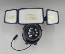  Floodlight Camera Outdoor, 2K HD Security Flood Light Cam Wired, 360° 1 White