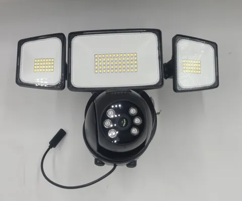  Floodlight Camera Outdoor, 2K HD Security Flood Light Cam Wired, 360° 1 White