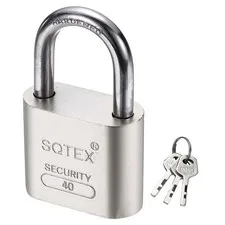 62 x 40 mm Heavy Duty Lock Alloy Steel High Security Padlock with 3 Keys