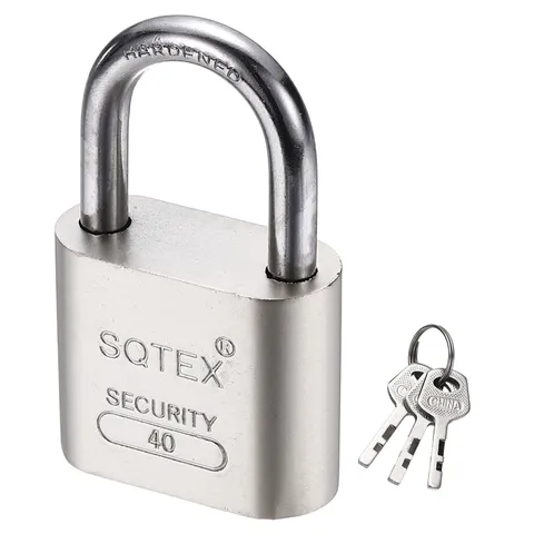 62 x 40 mm Heavy Duty Lock Alloy Steel High Security Padlock with 3 Keys