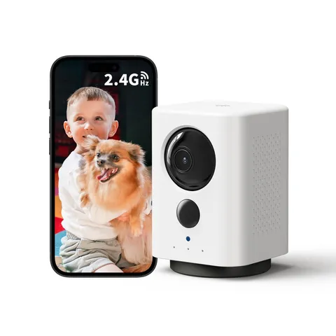 Wireless Indoor Camera: Battery Powered Pet/Dog Camera with Phone App, 360° P...