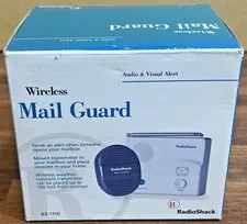 Radio Shack 63-1110 Wireless Mail Guard Mailbox Alert Protector Audio & Visual