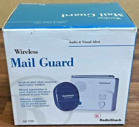 Radio Shack 63-1110 Wireless Mail Guard Mailbox Alert Protector Audio & Visual