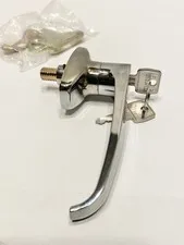 Lowe & Fletcher Chrome Plated Lock, L-Handle, England