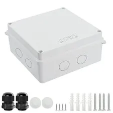 LeMotech Junction Box, Electrical Box IP65 Water 5.9"x 2.8", White 