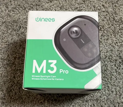 Winees Spotlight Cam M3 Plus Sealed 2-Way Audio Color Night Vision Human Detect