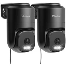2.5K 4MP Outdoor Security Camera, 360° View, Motion Tracking