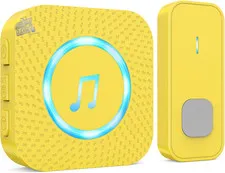 Wireless Doorbell Outdoor Wireless Home Long Distance 400m 55 Yellow Ringtones