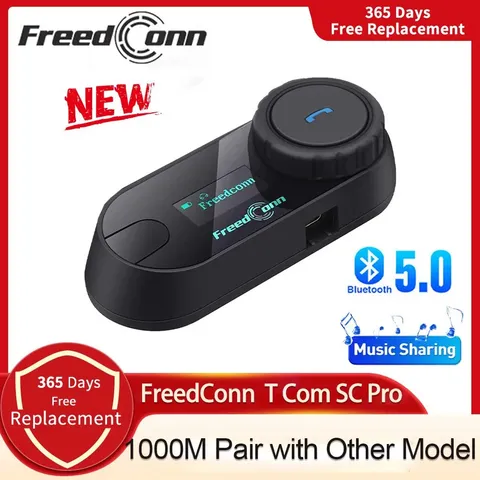 Freedconn T Com SC Bluetooth Motorcycle Intercom Helmet Headset Wireless Communi