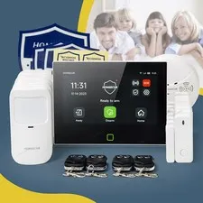 HOMSECUR Wireless WIFI 4G SMS Autodial Home 7" Alarm System Touch Screen