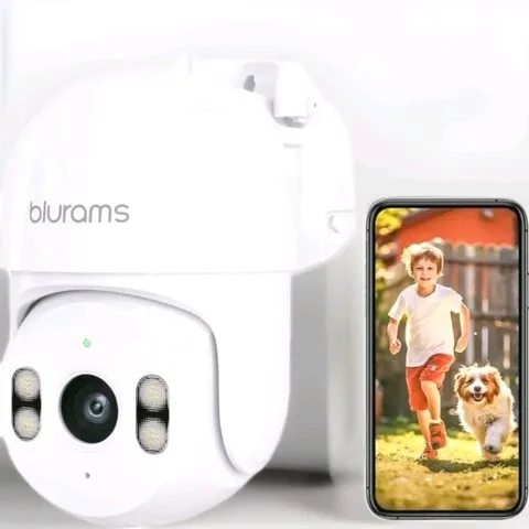 blurams Outdoor Security Camera 2K 360° PTZ Camera for Home - New Open Box