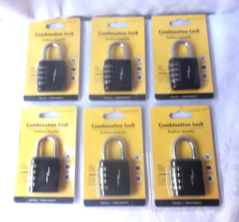 Set of 6 Combination Lock Salem Master, Combination Locks