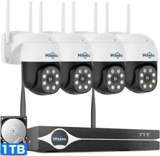 4K Security Cameras Wireless Outdoor, 8MP 4-Cam Kit, 5G & 2.4G Wifi Cameras Syst