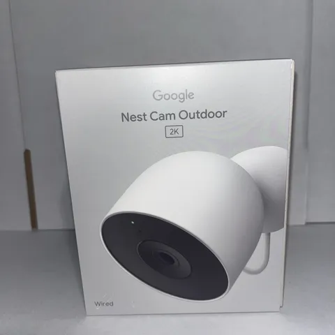 Google Nest Cam Outdoor (Wired, 2nd Gen) - 2K Video and Gemini, Snow GA09963-US