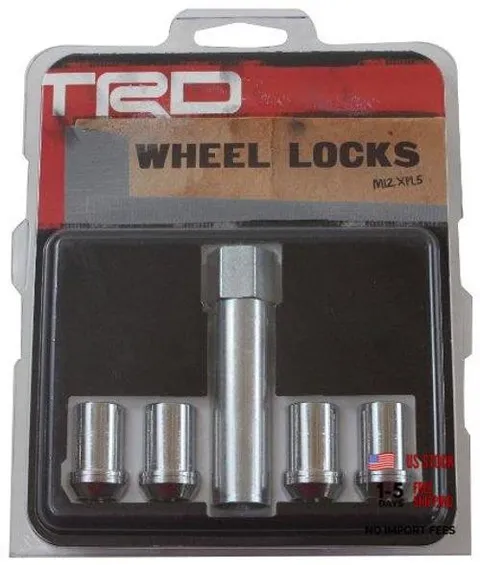Genuine Toyota Accessories PTR27-34061 TRD Wheel Lock Set