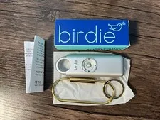 She's Birdie- Personal Safety Alarm Keychain for Women - Metallic Silver