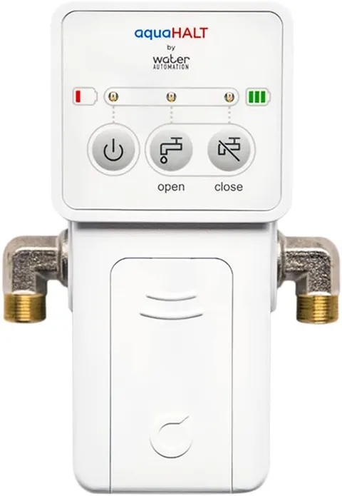 Smart Home Water Toilet Leak Detector Alarm and Automatic Shut Off White 