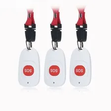 433MHz Panic Button Home Alarm System,Keychain Controller,Old People Senior Call