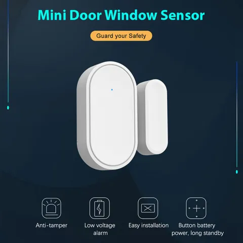 Mini Door Window Alarm Home Security 433Mhz Wireless Magnetic Sensor Anti-T EHKS