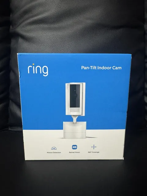 Ring Pan-Tilt Indoor Cam Plug-In Security Camera - White
