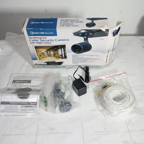 Bunker Hill Black Weatherproof Color Security Camera Night Vision 69654 Open Box