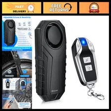 Loud 113dB Anti-Theft Vibration Sensor Alarm for Bikes, Motorcycles, Trailers &