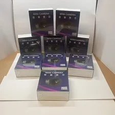 Lot of 9 Mini Security Cameras New In Boxes WiFi, Night Vision, HD