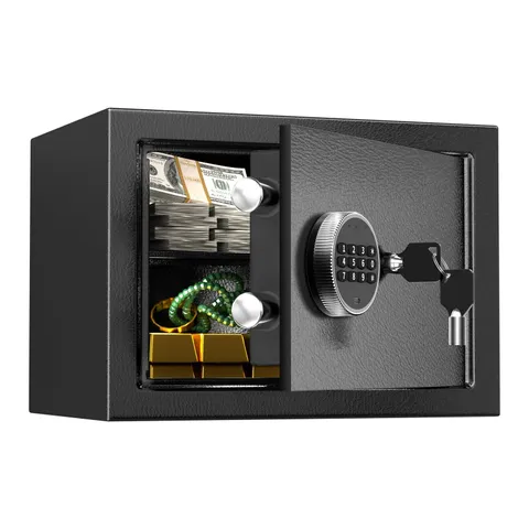 Safe,0.8 Cubic Feet Safe Box,Anti-Theft Digital Security Lock Box with Electr...