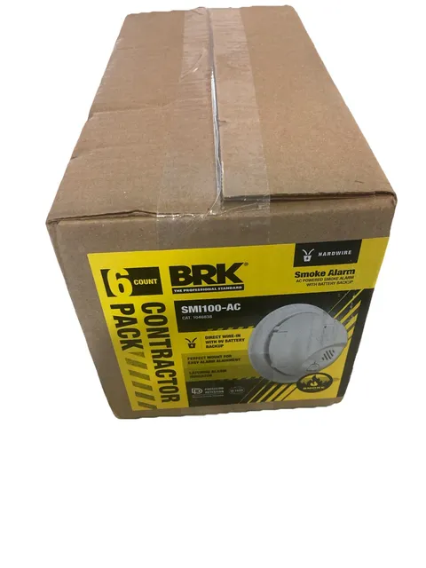 BRK SMI100-AC Smoke Alarm 6pk