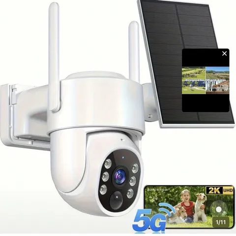 solar security camera wireless 5G WiFi  Waterproof Real Time View Motion Sensor