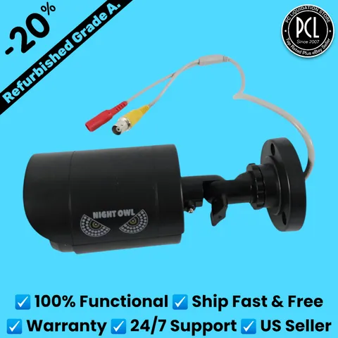 Night Owl 720p HD Analog Day Night Security Add-on Camera CM-HDA7B-BU Grade A