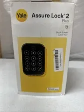Assure Lock 2-Plus with Home Keys; Black Suede Single Cylinder Deadbolt