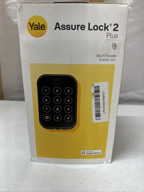 Assure Lock 2-Plus with Home Keys; Black Suede Single Cylinder Deadbolt