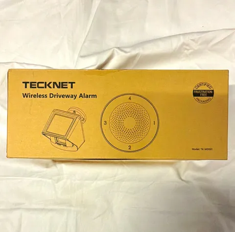 TECKNET Wireless Outdoor Driveway Alarm, Infrared, Brown, TK-MD001