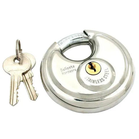 Hawk TZ7370‑70 70mm Disc Padlock – Stainless Steel Weather & Rust Resistant Lock