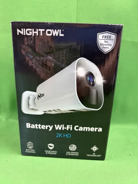 NIGHT OWL CAM-BWNIP4-BU No-Wire (Battery) 2K Spotlight Cameras with 2-Way Audio