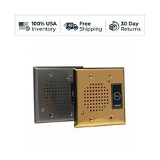 Valcom Talkback Doorplate Speaker Stainless Steel Flush Mount Weather Resistant