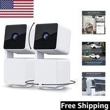 Cam Pan V3 2-Pack: 1080p  Wi-Fi Smart Security Cameras with Night Vision