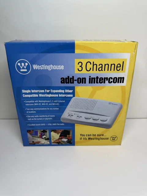 WESTINGHOUSE 3-CHANNEL Add-On Intercom Whi-3S NEW IN BOX