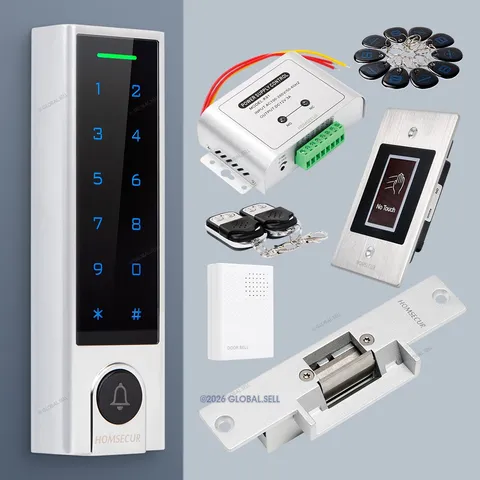 HOMSECUR Office Gate Door Access Control System Kit PIN RFID Unlock Waterproof