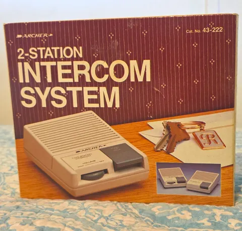 Archer 43-222 Wired 2-Station Intercom System 9V w/ Manual, Wire & Screws