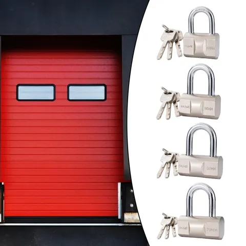 Padlock with 3 Keys Small Lock Luggage  Applications Keyed Lock Waterproof for