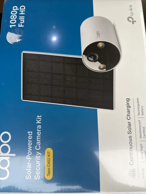 Tapo Outdoor Camera Tapo C402 KIT – Solar Powered 1080P – White 