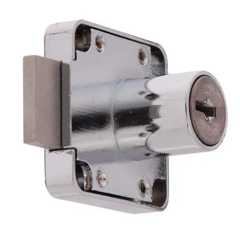 Desk Drawer Lock -Lock Focus - Chrome Finish High Quality (Keyed Alike) Cabinet