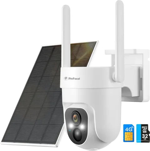 4G LTE Cellular Security Camera Wireless Outdoor, No Wifi Needed, 2K Color Night