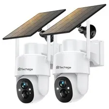 Solar Security Cameras Wireless Outdoor, 2K WiFi Cameras for Home Security